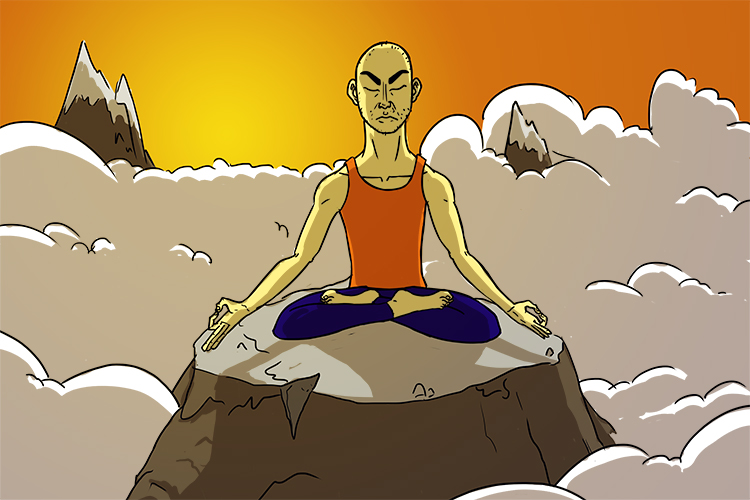 Zen (zenith) has to be practised at the top of the mountain.